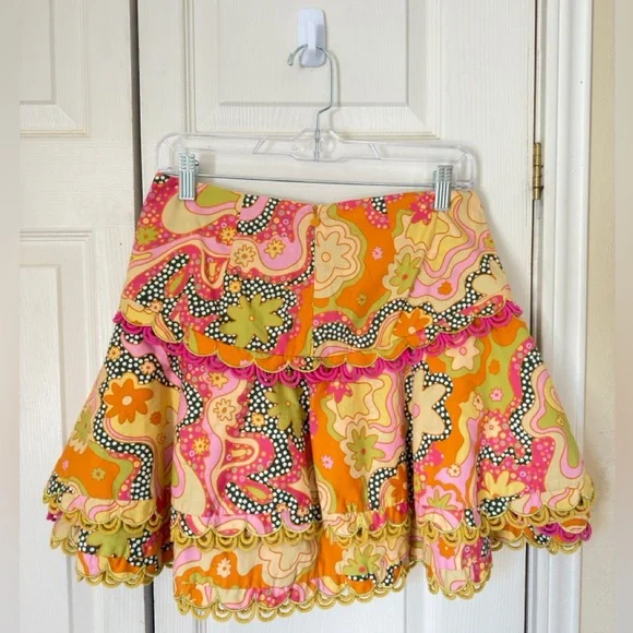 CeliaB Paisley Colorful Patterned Mini Skirt - Picture 3 of 6